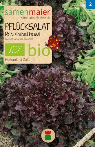 Bio Pflücksalat, Red Salad Bowl