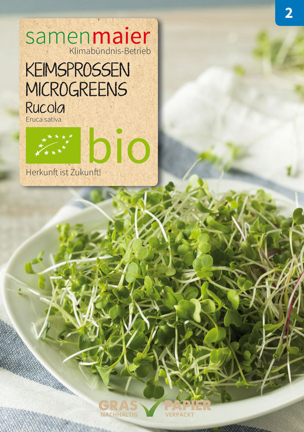 Bio Keimsprossen/Microgreens Rucola